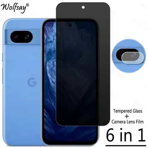 Privacy Screen Protector For Google Pixel 8A Anti-Spy Tempered Glass Pixel 8A 8 9 Pro XL Camera Glas