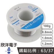 Solder 100G 0.8mm 1mm 1.2mm 63% Made In Taiwan New Original Tin Wire Bar Suitable For Soldering Iron