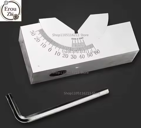 Milling Precision 90Celsius Adjustable Angle V Block 0-60Celsius Vice Grip Hold Clamp CNC Milling Ma