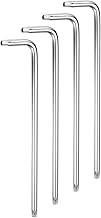 QUARKZMAN Pack of 4 T40 Tamper Proof Torx Key Star Key 188 mm / 7.41 Inch Long Arm L-shaped 6-Point