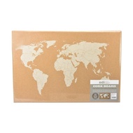 Cork Board Peta Dunia Pin Board Papan Display Soft Board Alat Presentasi Perlengkapan Kantor Mading 
