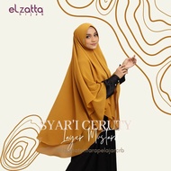 ELZATTA SYARI CERUTY LAYER KERUDUNG HIJAB JILBAB INSTAN JILBAB LANGSUNGAN SYARI JILBAB ELZATTA KERUD