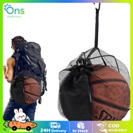 Sports Ball Sling Back Bag Backpack Multifunction Ball Mesh Bag Single Ball Bag