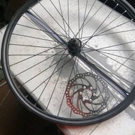 Bicycle wheel set 26 inch 1.95 mountain bike disc brake 36 hole aluminum alloy universal wheel set f