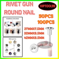 7.3mm Specialized for Nail Gun Screw Nail Concrete Fire Nail Gun Ceiling Round Nail 25mm 螺丝钉 Tembak