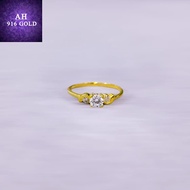 Cincin Tunang Emas 916 Size 12/Merisik/Kahwini/Nikah/Engagement Ring
