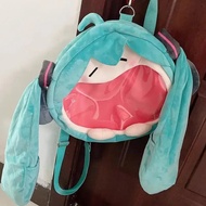 Hatsune Miku Shoulder Bag New Backpack Cute Anime Girl Plush Cartoon Kawaii Knapsack Student Bag Pac