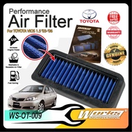 TOYOTA VIOS NCP42 1.5 03-06 Works Engineering Drop In Air Filter Element Enjin Engine High Flow WS-O