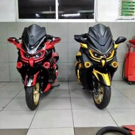 Topeng nmax predator kedok topeng predator Nmax aksesoris yamaha nmax - Hitam Gold