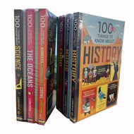 ชุดหนังสือ 6 เล่ม Usborne 100 Things To Know About Discovery Series Space Science History อาหาร Hard
