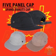 5 PANEL PLAIN CAP HAT COMFORTABLE PRACTICAL FIVE PANEL CAP