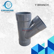 Pvc Fitting Y Branch 8 x 8 inch AW 45 degrees