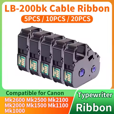 NEW PT-200BK LB-200 For Canon Cable ID Printer Mk2600 Mk2500 Mk2100 Mk2000 Mk1500 Mk1100 Mk1000 MK-R