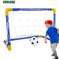 COOLGIRL Kids Soccer Goal, with Inflatable Pump Removable Net Soccer Goal Post Net Set, High-Strengt