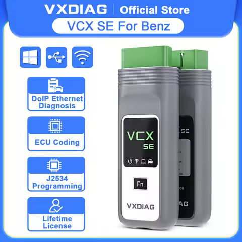 VXDIAG VCX SE for Mercedes OBD2 Diagnostic Tool VCX VX800 for Benz MB Star C6 Car Scanner ECU Coding