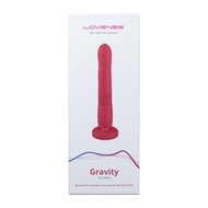 Lovense Gravity App-Controlled Thrusting Dildo (Red)