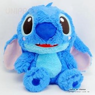 【UNIPRO】迪士尼 史迪奇 STITCH 星際寶貝 坐姿 張嘴 長毛 垂耳 絨毛玩偶 娃娃 禮物 32公分