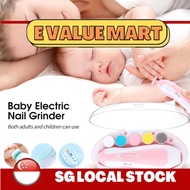 E Value Mart 6 in 1Electric Nail Clipper Baby Adult Silent Fingernail Grinders Special Anti-Pinch Na