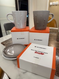 Le Creuset 星星浮雕馬克杯及迷你浮雕碟