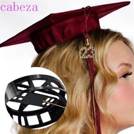CABEZA Secures Headband Insert, Upgrade Secure Hairstyle Grad Cap Headband Insert, Black Don't Change Hair Adjustable Unisex Inside Graduation Cap Graduation