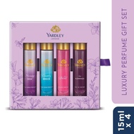 Yardley London Women Luxury Floral Liquid Perfume Gift Set, 15ml x 4 floral perfumes for women