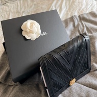 降價‼️全新Chanel 限量款黑金 牛皮 BOY woc