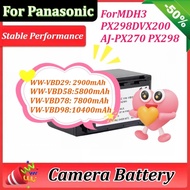 7.2V 2900mAh/5800mAh/7800mAh/10400mAh VW-VBD29 VBD58 VBD78 VBD98 for Panasonic MDH3 PX298 DVX200 AJ-