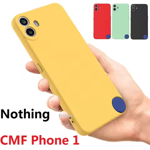 Liquid Silicone For Nothing CMF Phone 1 Case Soft Back Silicon Protection Cover