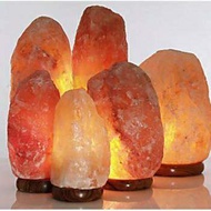 โคมไฟเกลือหิมาลัย โคมไฟหินเกลือชมพู เอกะ Himalayan Salt Lamp AKA Wellness 26-35 kg. ฐานหินอ่อน Onyx ภูมิแพ้ ไซนัส