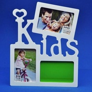 Photo Frame Inspiration Kids White w/ 4x6, (2)6x4 op. Photo Frame (07540)
