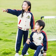 Fashion Spring Autumn Class Uniform School Uniform cod Pure Cotton Primary School Student Suit Three