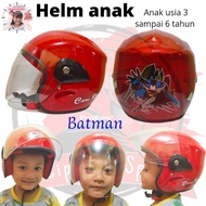 helm anak anak umur 3 sampai 6 tahun motif sepeda motor sni - batman