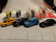 1/64 majorette diecast - volvo, bmw, mitsubishi, peugeot, mercedes benz 1:64