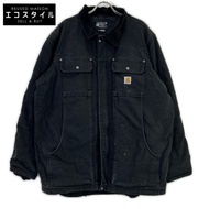 Carhartt 103283 黑色傳統帆布工裝外套 XL 尺寸 [二手]