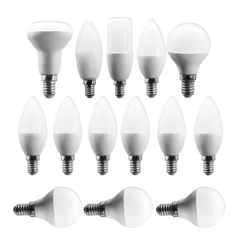 8pcs G45 C37 T37 R50 Hight Lifespan E14 LED Bulb Lamps AC220V-240V 3W 6W 7W 9W No Flicker RA80+ Ligh