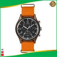 Jam Tangan Pria Timex MK1 TW2T10600 ChronographMens Black Dial Orange