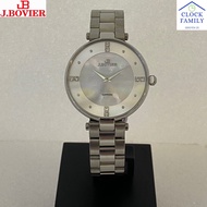 J.Bovier B15-QS324L_SS Silver Stainless Steel Band Fashion Ladies Watch
