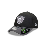 New Era หมวกรุ่น Las Vegas Raiders Repreve® 2-Tone Graphite Visor Black 9Forty Cap