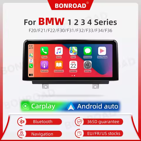 Wireless Carplay Multimedia Display Screen Android Auto Radio For BMW 1 2 3 4 Series F20 F21 F22 F30