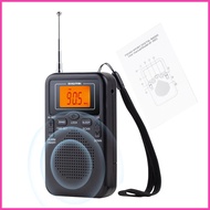 Pocket Radio Mini Radio AM FM Portable AM FM Radio Walkman Transistor Battery Radio Best Reception Digital LCD naisg