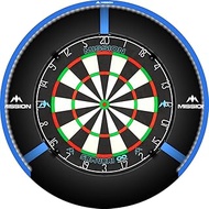 Mission Darts Torus 270 | Dart Board LED Lighting System with Easy Access to Dartboard Area for Unre