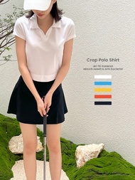 Kadaka T-0408 Crop Polo Shirt Wanita