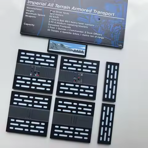 Print and assemble replacement sticker building block components for 75313 AT-AT kit