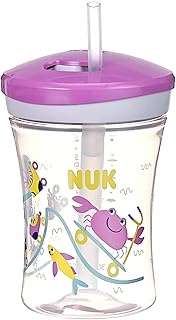 NUK 3-in-1 Learning to Drink Set with Trainer Cup (6+ Months), Magic Cup 360° Drinking Cup (8+ M) & 