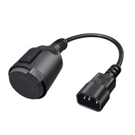 Waterproof plug Product Character 3-Pin plug Pure Copper Power Conversion Cable IEC320 C14 to German