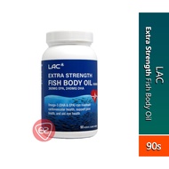 LAC Extra Strength Fish Body Oil 1000MG Enteric Coated Softgel 90S (Was Known As GNC Double Strength