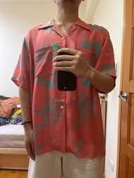 (二手) NEEDLES x BEAUTY &amp; YOUTH / 短袖 夏威夷 襯衫 花襯衫 S號 寬版 日系