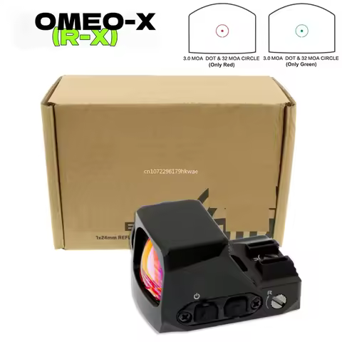 R-X 1x24mm 2&32 MOA Circle Dot Reticle Red Dot Sight w/Glock Mount Plate&Picatinny Mount MOTAC for A