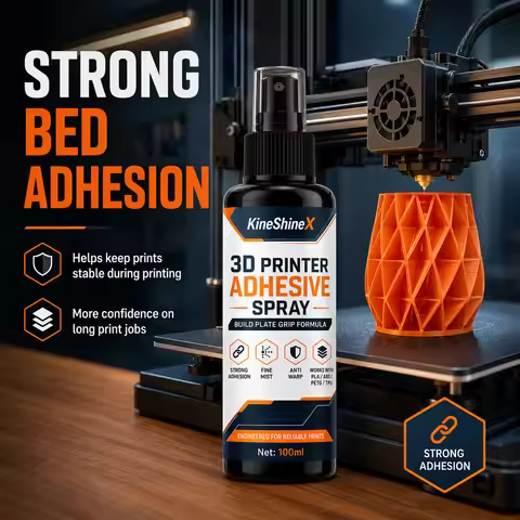 3D Printer Adhesive Spray 100/200ML Build Plate Glue for PLA ABS PETG TPU, Strong Bed Adhesion Anti-