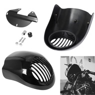 Black Headlight Fairing Mask Cowl Fork for Harley Dyna Sportster 883 1200